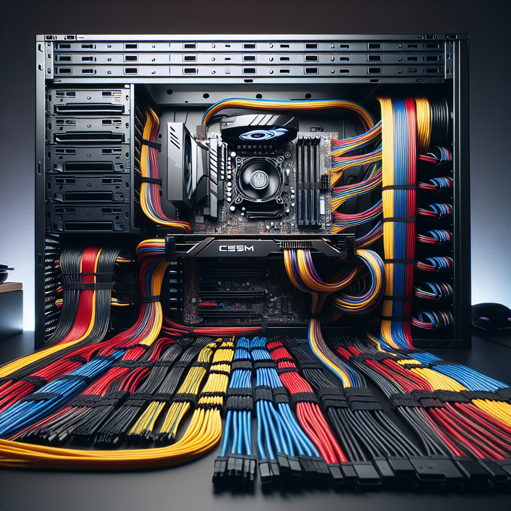What is the best way to route cables for a clean build?