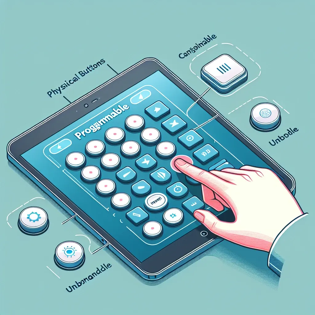 Why do some tablets feature programmable physical buttons?
