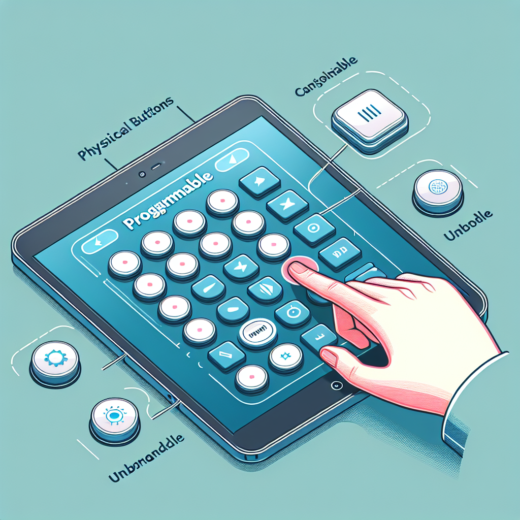 Why do some tablets feature programmable physical buttons?